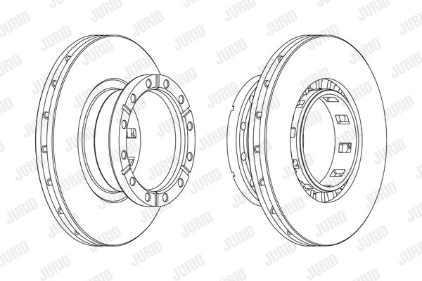 569161J JURID Тормозной диск (фото 1)