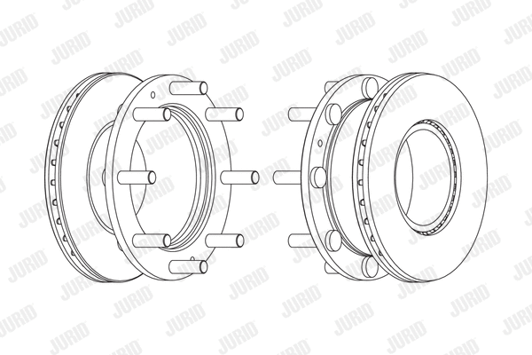 569188J JURID Тормозной диск (фото 1)