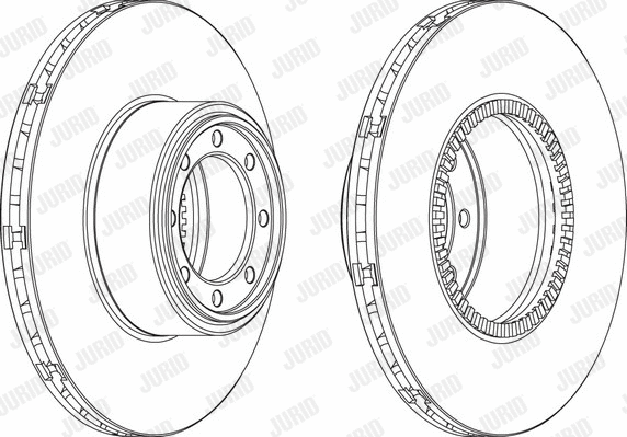 569192J JURID Тормозной диск (фото 1)