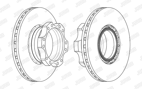 569229J JURID Тормозной диск (фото 1)