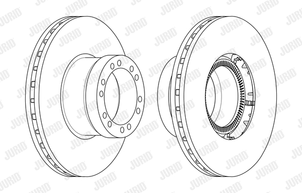 569237J JURID Тормозной диск (фото 1)