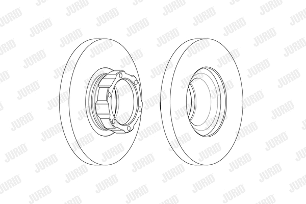 569240J JURID Тормозной диск (фото 1)