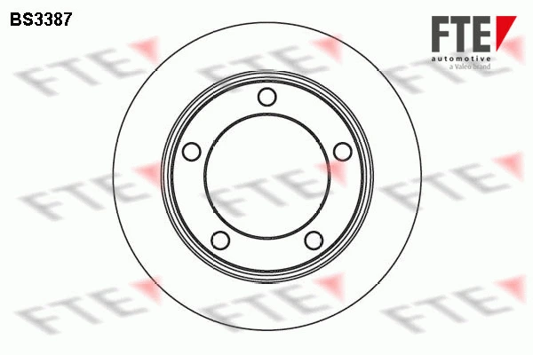 BS3387 FTE Тормозной диск (фото 1)