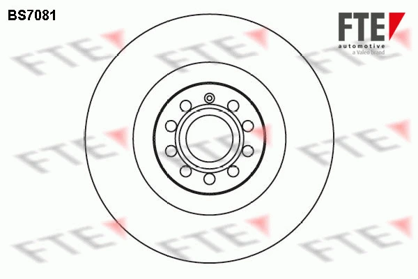 BS7081 FTE Тормозной диск (фото 1)