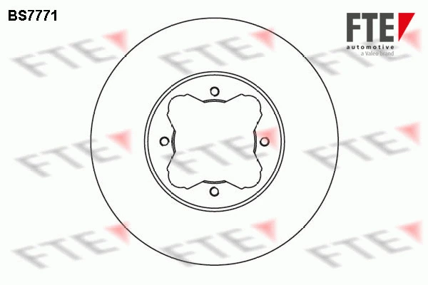 BS7771 FTE Тормозной диск (фото 1)