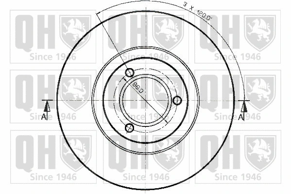 BDC3167 QUINTON HAZELL Тормозной диск (фото 2)