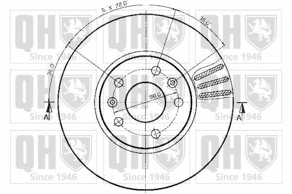 BDC3180 QUINTON HAZELL Тормозной диск (фото 2)