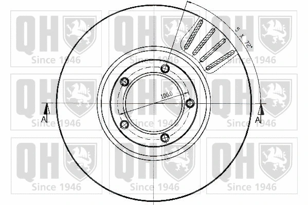 BDC3466 QUINTON HAZELL Тормозной диск (фото 2)