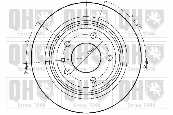 BDC3479 QUINTON HAZELL Тормозной диск (фото 2)