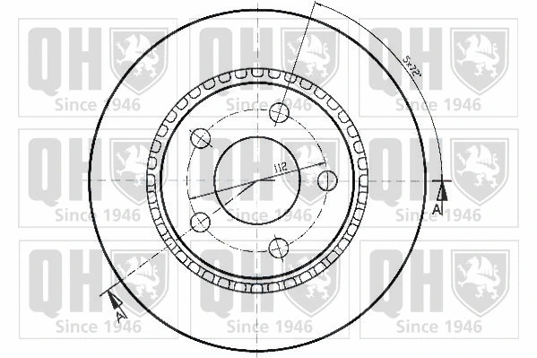 BDC3634 QUINTON HAZELL Тормозной диск (фото 2)
