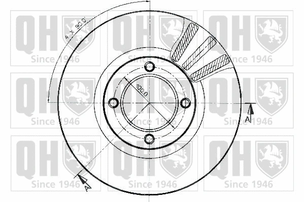 BDC3708 QUINTON HAZELL Тормозной диск (фото 2)