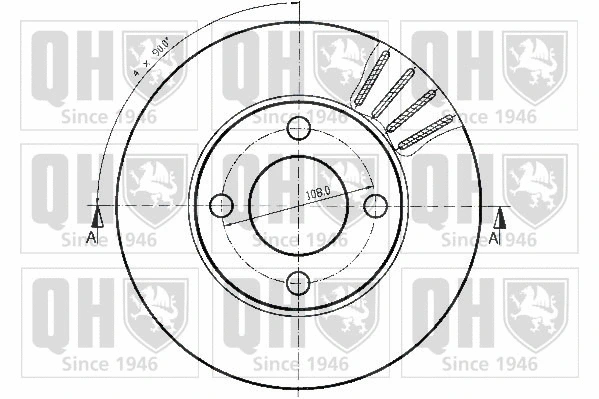 BDC3767 QUINTON HAZELL Тормозной диск (фото 2)