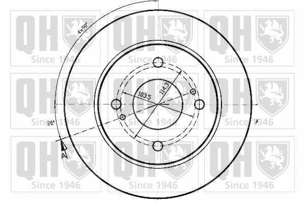 BDC3790 QUINTON HAZELL Тормозной диск (фото 2)