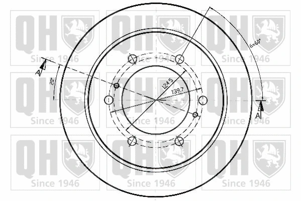 BDC3922 QUINTON HAZELL Тормозной диск (фото 2)