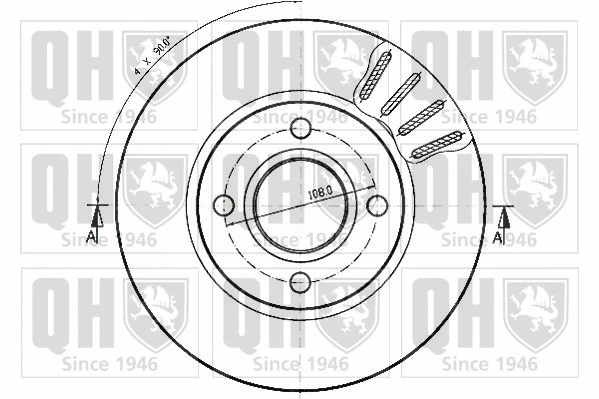 BDC4351 QUINTON HAZELL Тормозной диск (фото 2)