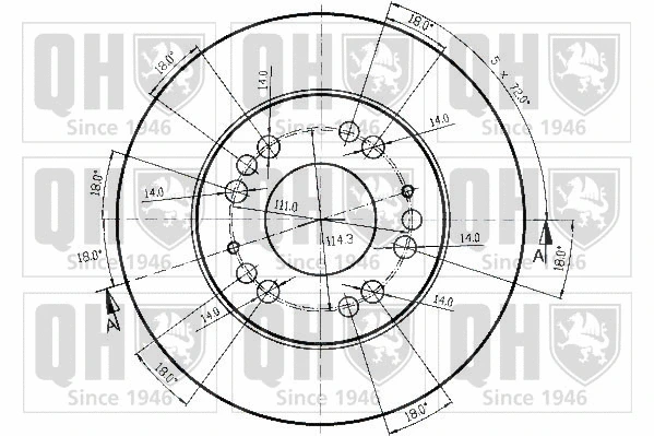BDC4383 QUINTON HAZELL Тормозной диск (фото 2)