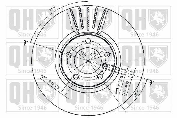 BDC4785 QUINTON HAZELL Тормозной диск (фото 2)