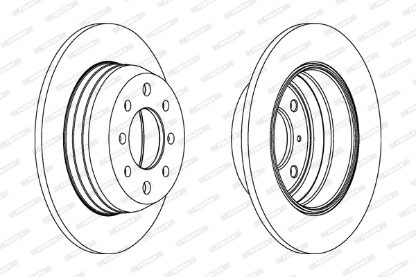 DDF002 FERODO Тормозной диск (фото 1)