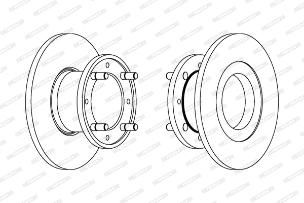 DDF006 FERODO Тормозной диск (фото 1)