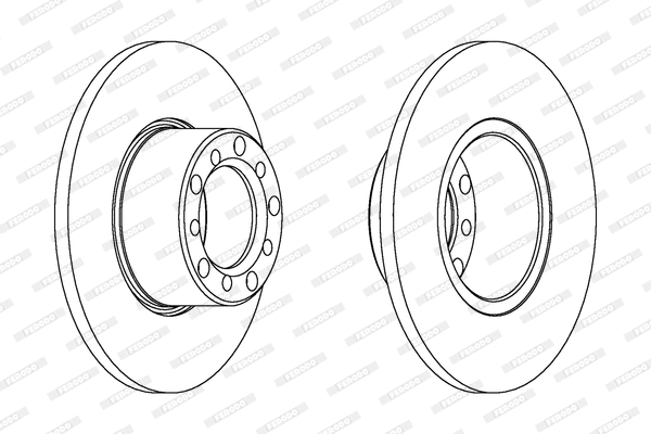 DDF008 FERODO Тормозной диск (фото 1)
