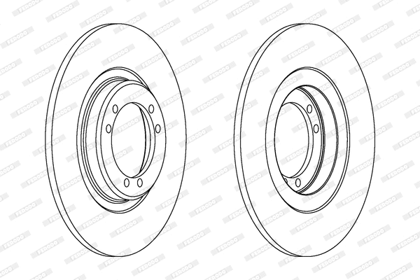 DDF040 FERODO Тормозной диск (фото 1)