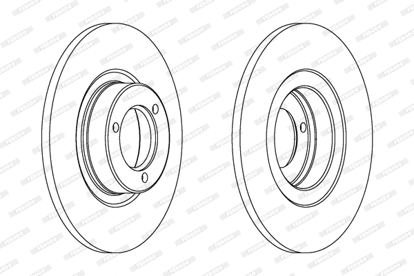 DDF041 FERODO Тормозной диск (фото 1)