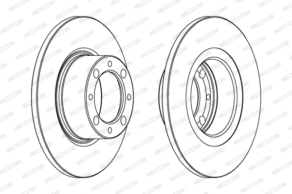 DDF044 FERODO Тормозной диск (фото 1)