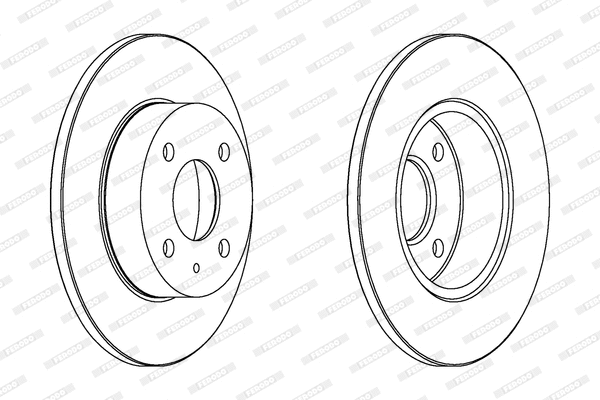 DDF045 FERODO Тормозной диск (фото 1)