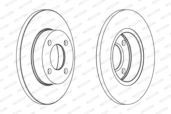 DDF048C FERODO Тормозной диск (фото 1)