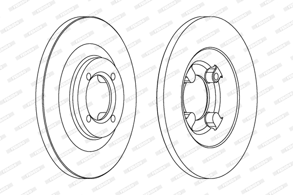 DDF049 FERODO Тормозной диск (фото 1)
