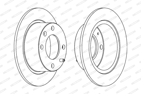 DDF052 FERODO Тормозной диск (фото 1)