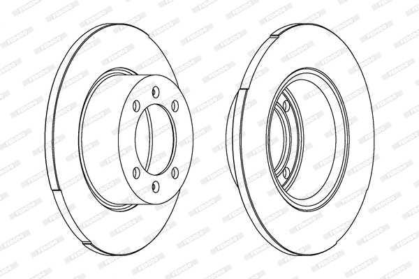 DDF056 FERODO Тормозной диск (фото 1)