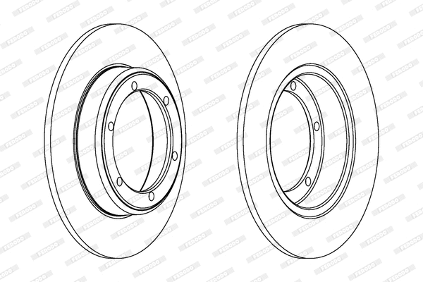 DDF060 FERODO Тормозной диск (фото 1)