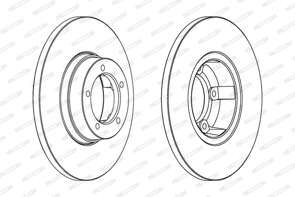 DDF065 FERODO Тормозной диск (фото 1)