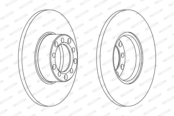 DDF071 FERODO Тормозной диск (фото 1)