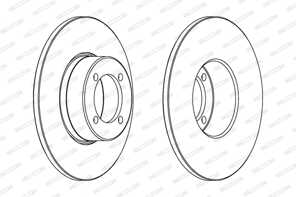 DDF082 FERODO Тормозной диск (фото 1)