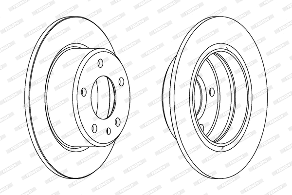 DDF086 FERODO Тормозной диск (фото 1)