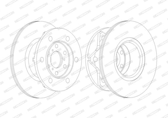 DDF089 FERODO Тормозной диск (фото 2)