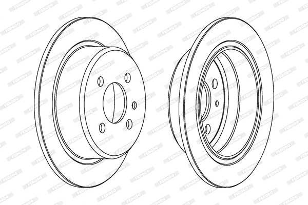DDF093 FERODO Тормозной диск (фото 1)