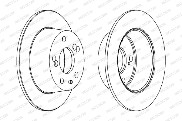 DDF094 FERODO Тормозной диск (фото 1)