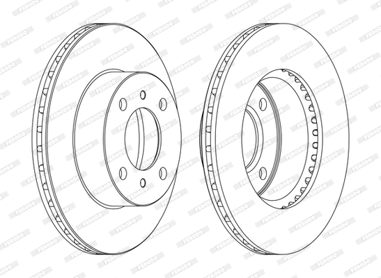 DDF1005C FERODO Тормозной диск (фото 1)