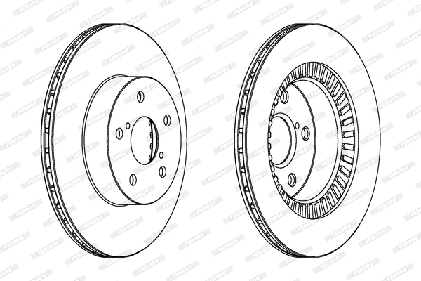 DDF1009C FERODO Тормозной диск (фото 1)