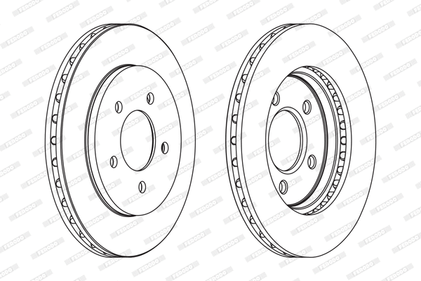 DDF1058 FERODO Тормозной диск (фото 1)
