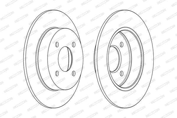 DDF1058 FERODO Тормозной диск (фото 2)