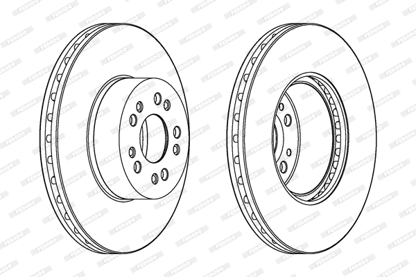 DDF106-1 FERODO Тормозной диск (фото 1)