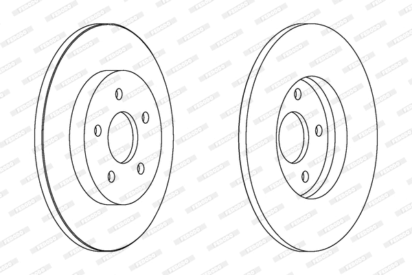 DDF1126C FERODO Тормозной диск (фото 1)