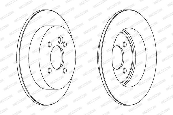 DDF1128C FERODO Тормозной диск (фото 1)