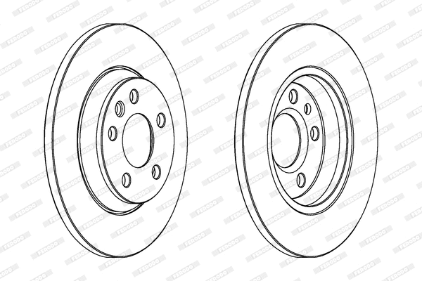DDF1158C FERODO Тормозной диск (фото 1)