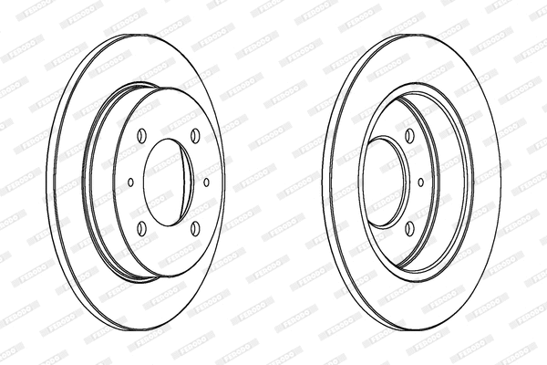 DDF1176 FERODO Тормозной диск (фото 1)