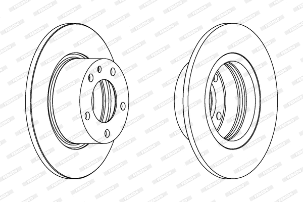 DDF119 FERODO Тормозной диск (фото 1)